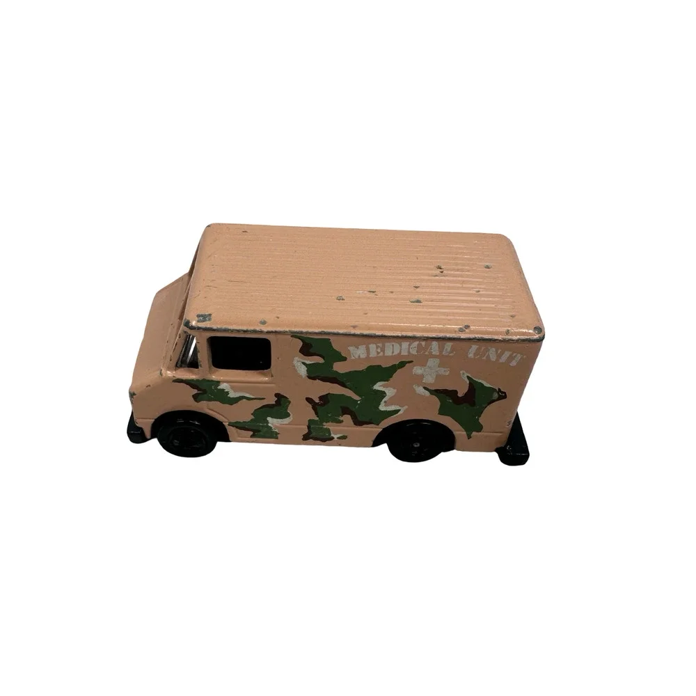 Vintage Hot Wheels Action Command Combat Medic Medical Unit Van 1976 Desert Camo